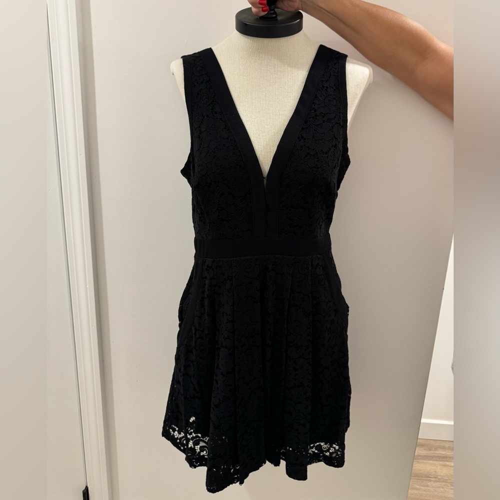 Free People black lace dress